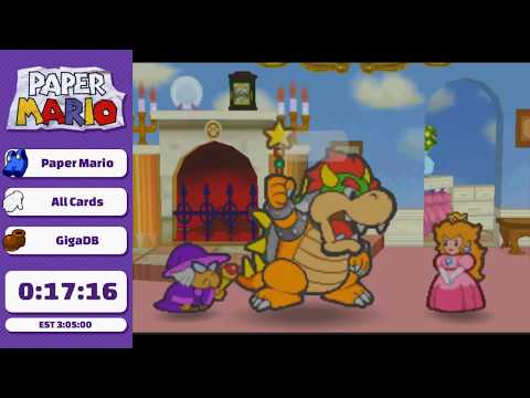 Mario RPG Marathon II - Paper Mario All Cards in 3:01:55 by GigaDB