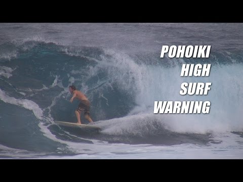Fun big waves at Pohoiki 