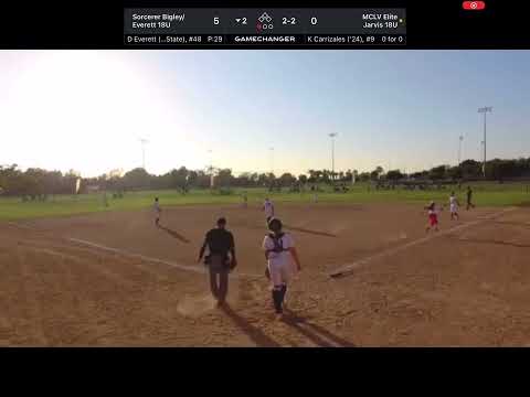 Hit up the middle against Mississippi State commit Delainey Everett