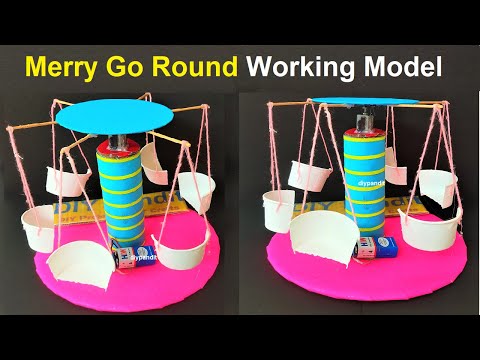 merry go round working model for school science project exhibition | DIY pandit
