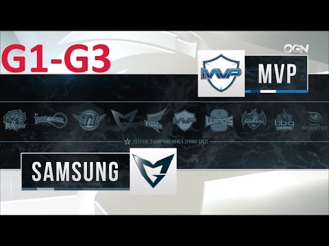 MVP vs SSG Game 1-3 Highlights - 2017 LCK SPRING SPLIT - FULL HIGHLIGHTS