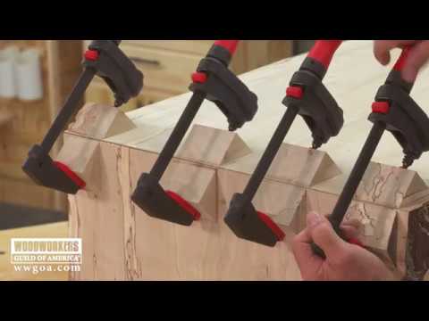 Assembling a Waterfall Table Miter