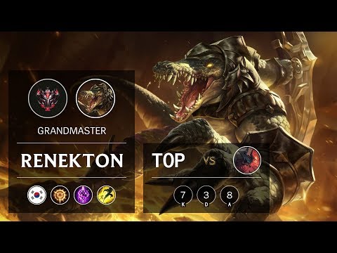 Renekton Top vs Aatrox - KR Grandmaster Patch 9.13