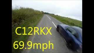preview picture of video 'C12RKX Too fast past cyclist'
