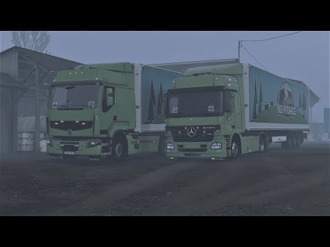 ETS 2 1.42 Promods 2.57 Convoy Multiplayer Renault Premium 440/Mercedes Actros MP2(Le Havre-Orléans)