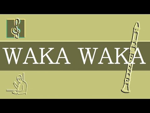 Recorder Notes Tutorial - Shakira - Waka Waka (This Time For Africa) (Sheet Music)