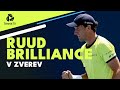 Casper Ruud Brilliant Tennis vs Zverev | Miami 2022 Highlights