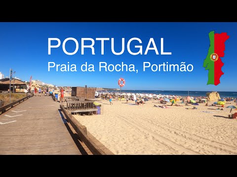 Praia da Rocha Virtual Walk - Portimão, Algarve, Portugal - 4K Ultra HD