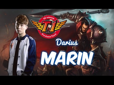SKT T1 MaRin DARIUS Top vs Hecarim Patch 5.17 | League of Legends