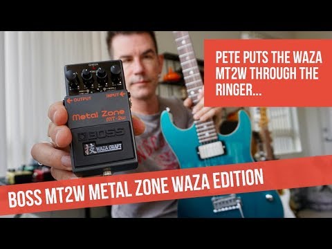 NEW BOSS MT2W WAZA METAL ZONE DEMO BY PETE THORN