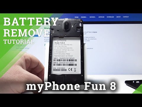 How to Remove Battery from myPhone Fun 8 – Soft Reset / Open Back Cover