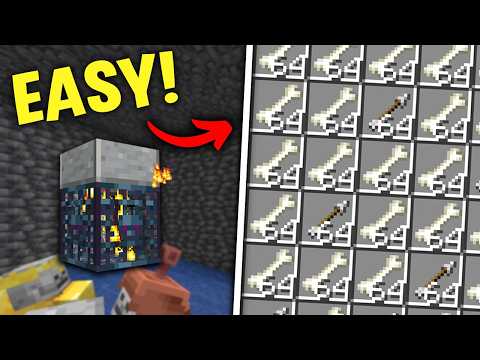 EASY Minecraft Skeleton/Zombie XP Farm 1.21+