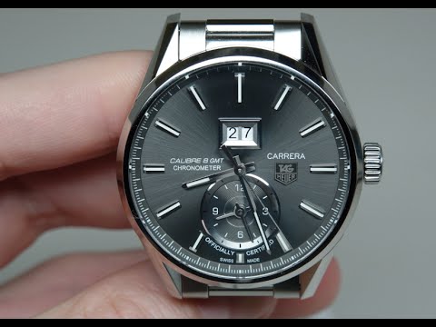 Tag Heuer Carrera Calibre 8 GMT Men's Watch Review Model: WAR5012.BA0723