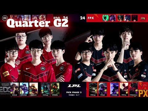 FPX vs EDG - Game 2 | Quarter Final LPL Spring 2020 | FunPlus Phoenix vs Edward Gaming G2