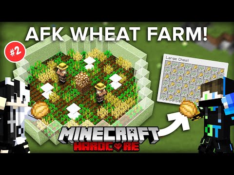 INSANE Hardcore Minecraft WHEAT FARM Build!
