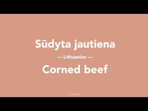 What is Corned Beef in Lithuanian?