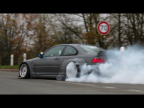 Rocket Bunny BMW E46 | Burnout, Accelerations, Sounds