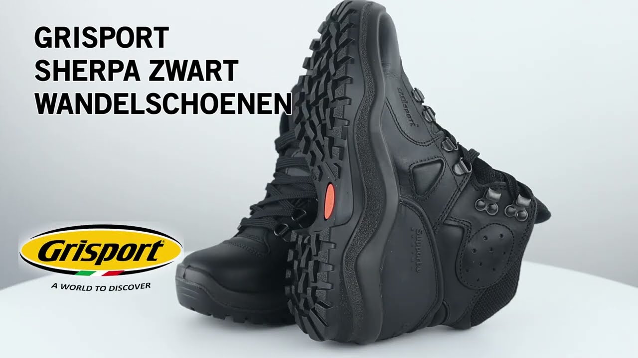 Sherpa Zwart Wandelschoenen