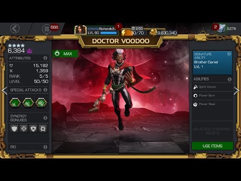 Doctor Voodoo Rank 5 Rank Up & Duels - Marvel Contest of Champions