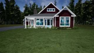 360 degree walk around video for house plan 121D-0016