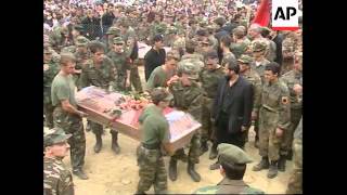 KOSOVO: PRISTINA: FUNERAL OF 72 KLA SOLDIERS