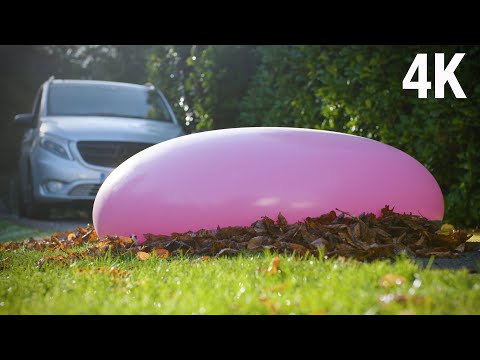INSANE CAR vs GIANT WATER BALLOON in 4K Slow Mo!