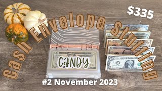 Cash Envelope Stuffing #2 NOVEMBER 2023 // Low Income Weekly Budget