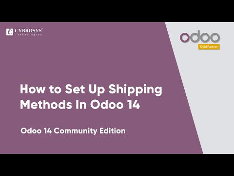 Part of a video titled How to Set Up Shipping Methods In Odoo 14 | Odoo Community Edition