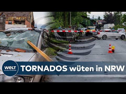 TORNADOS in NRW - Fatale Unwetter über Deutschland: Viele Verletzte und Millionenschäden