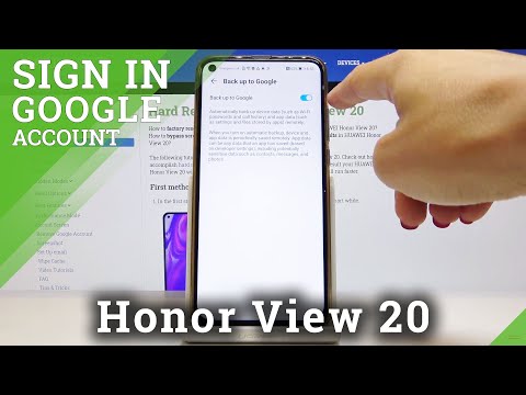 How to Enable Google Account in Honor View 20 - Activate Google