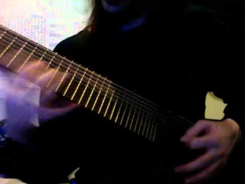9 string sweep arpeggio example on a 16-tone microtonal guitar