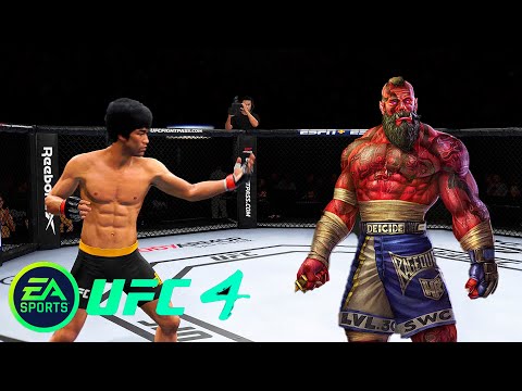 UFC4 Bruce Lee vs Red Devil EA Sports UFC 4