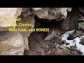 Found Cave Crevice Mini Cave And Bones