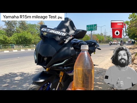 Yamaha R15M mileage test 🏍⛽️my first Vlog