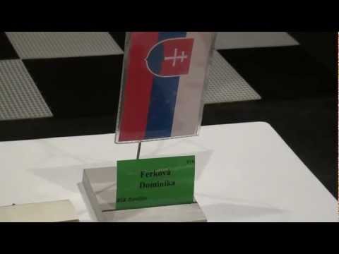 U12 5.3. Jake Z Liang   -  Dominika  Ferková ½ - ½