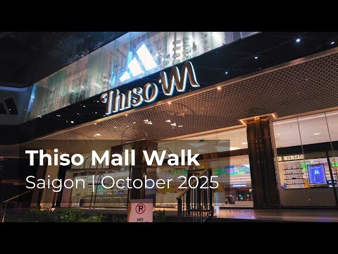🇻🇳 [4K] Thiso Mall Evening Walk | Saigon Mall Scene | Relaxing 4K City Ambience | 28 October 2025