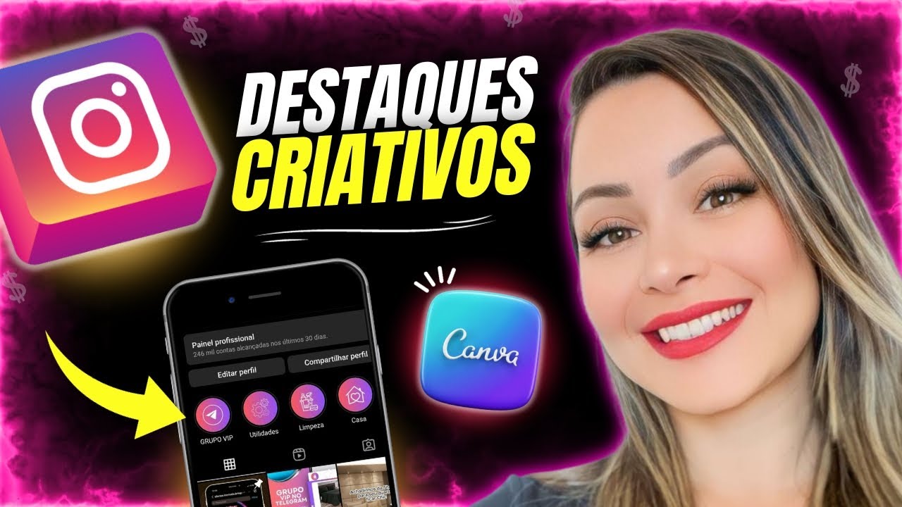 🚨Como Fazer Capa para Destaque do Instagram no Canva pelo Celular | Passo a passo SIMPLES e FÁCIL