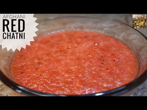 AFGHANI RED CHUTNEY | AFGHANI TOMATO CHUTNEY | افغانی چٹنی by Peas and Herbs