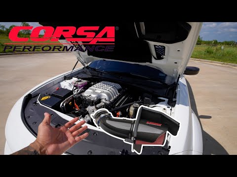 Corsa Performance Air Intake Install On A Hellcat! It's VIOLENT...