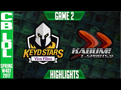 KEYD vs KABUM Highlights Game 2 - CBLoL W4D2 Spring 2017 - KEYD vs KABUM G2