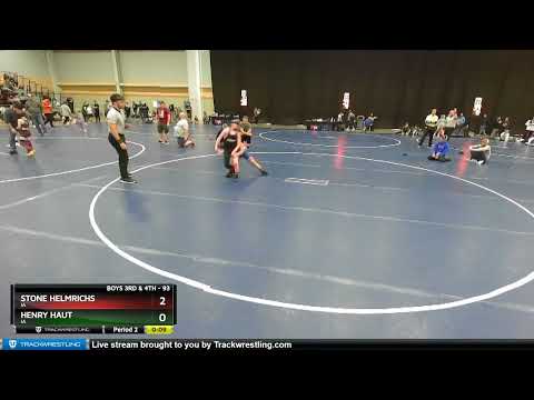 93 Lbs Cons. Round 3 - Stone Helmrichs, IA Vs Henry Haut, IA 5447