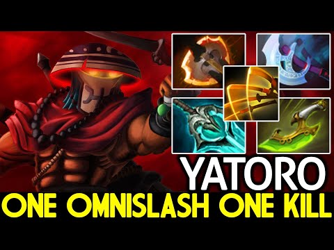 YATORO [Juggernaut] One Omnislash One Kill with Full Agi Build Dota 2