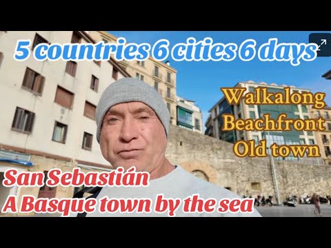 Spain 🇪🇸 San Sebastián, a cold autumn day in Basque Country , 5 countries 6 cities in 6 days 