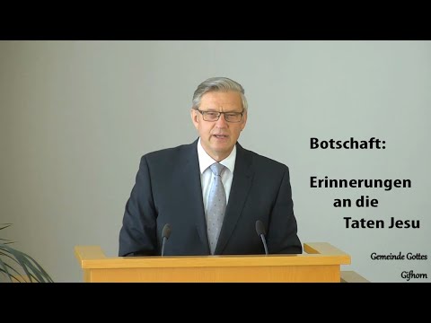 Botschaft: Erinnerungen an die Taten Jesu