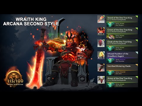 Dota 2 Wraith King Arcana Second Style + Infused Pauldron + Blistering Shade
