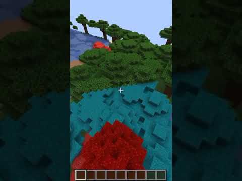 how to turn a normal Minecraft world into nether (command in comments) ♡