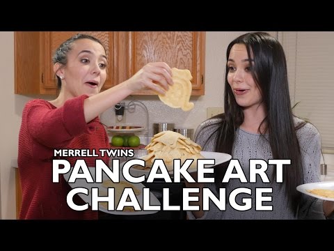 PANCAKE ART CHALLENGE - Merrell Twins Video