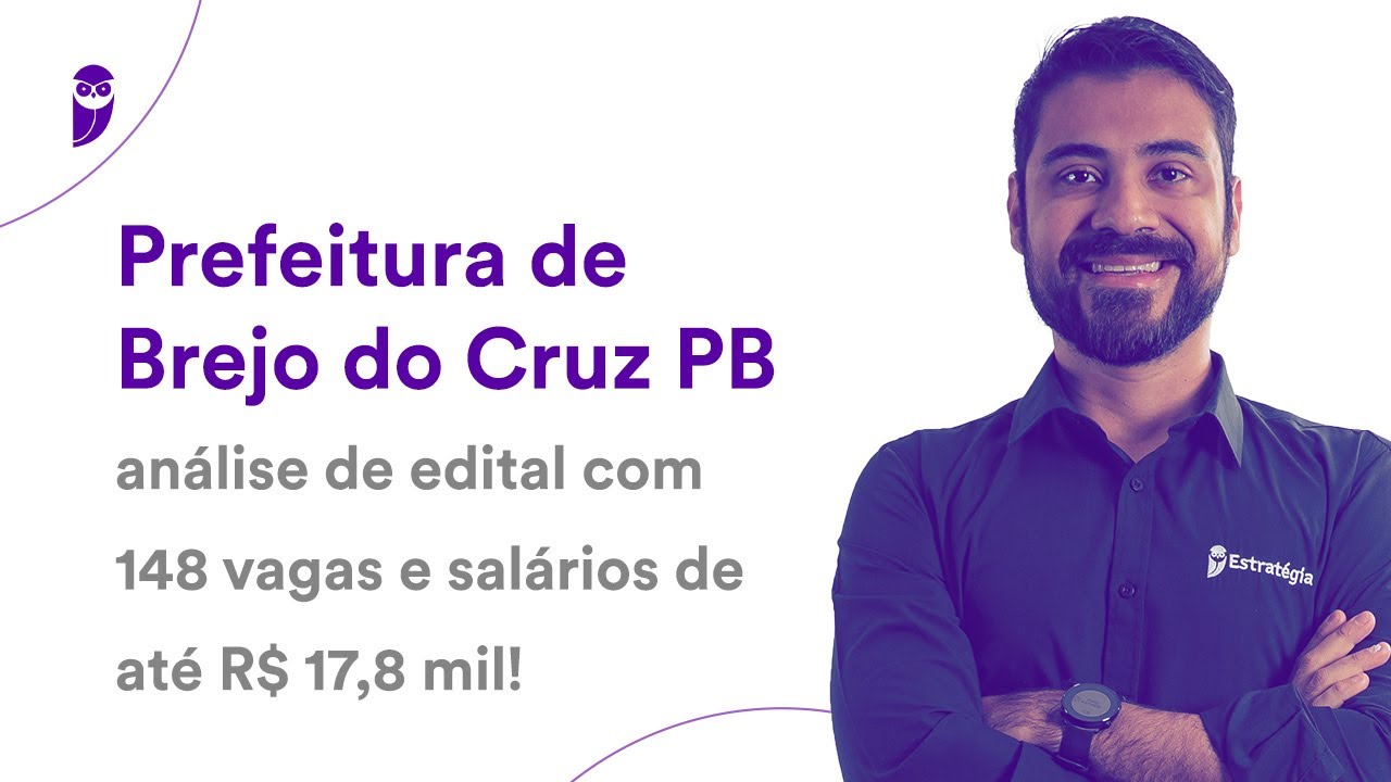 Prefeitura de Brejo do Cruz PB: análise de edital com 148 vagas e salários de até R$ 17,8 mil!