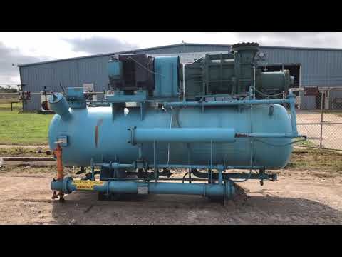 Genemco- SENCA04: Frick Screw Booster Compressor, 250 HP.