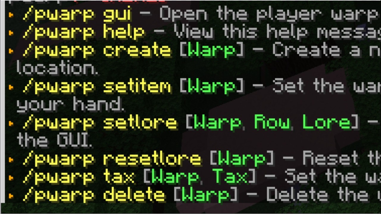 Player Warps video